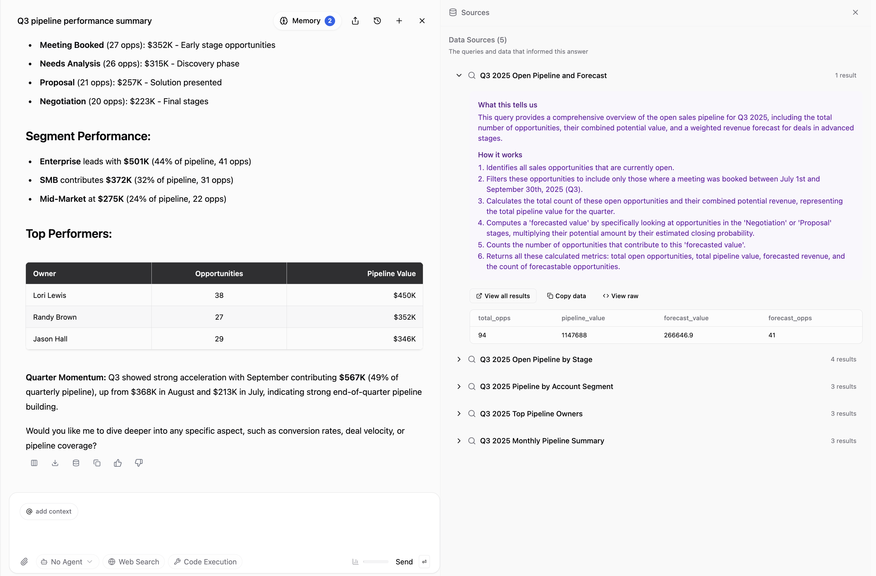 chat data sources example
